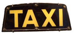 Taxischild historisch